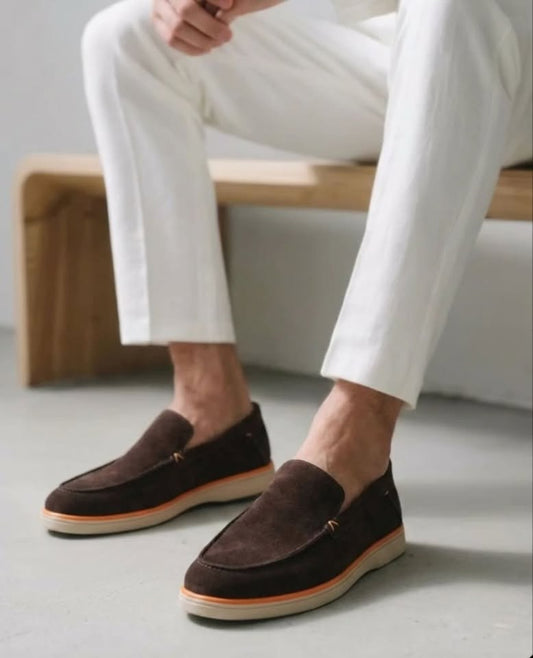 Loafer Velours Tabac VEL VORA | Cuir Naturel