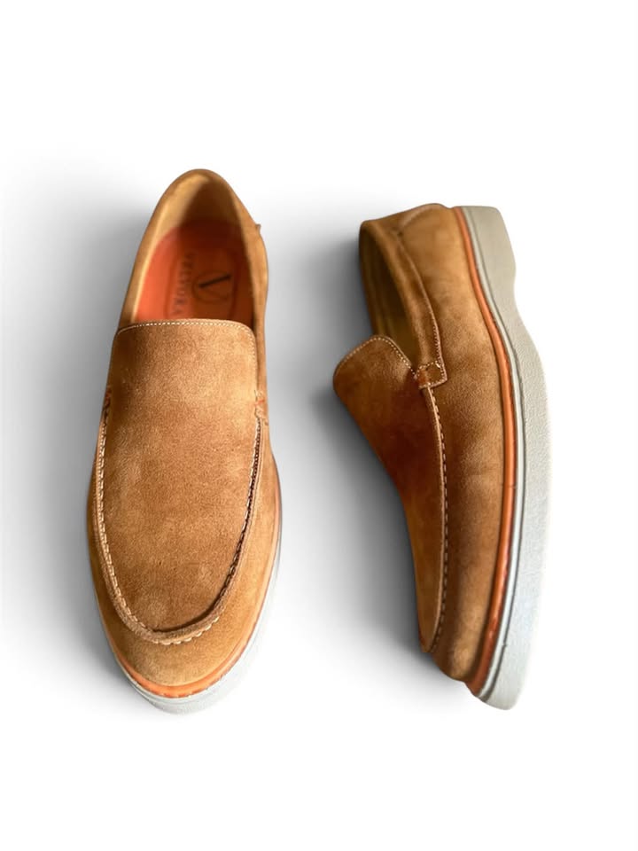 Loafer Velours Velvora | Cuir Naturel