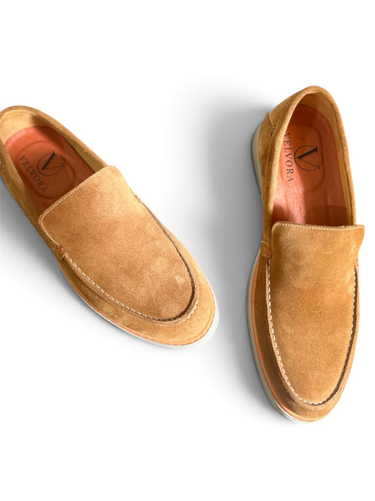 Loafer Velours Noir Royal VEL VORA | Cuir Naturel