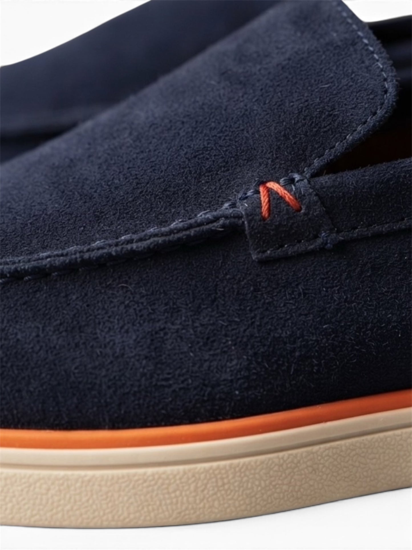 Loafer Velours Bleu Marine VEL VORA | Cuir Naturel