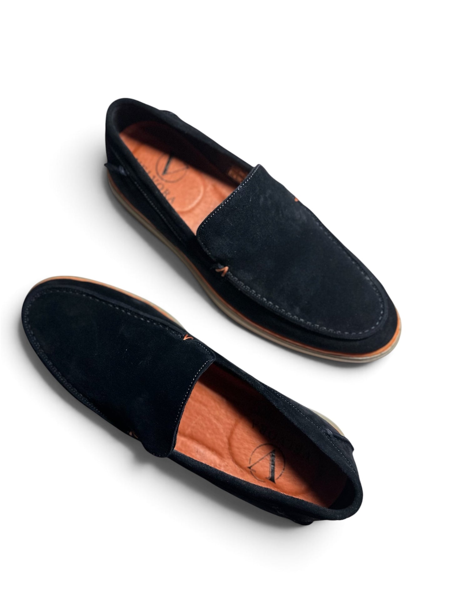 Loafer Velours Noir Royal VEL VORA | Cuir Naturel