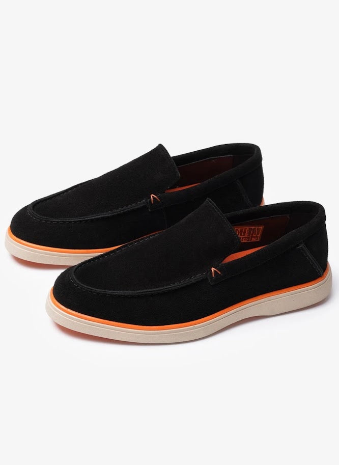 Mocassins VELVORA Homme en Cuir Véritable — Noir